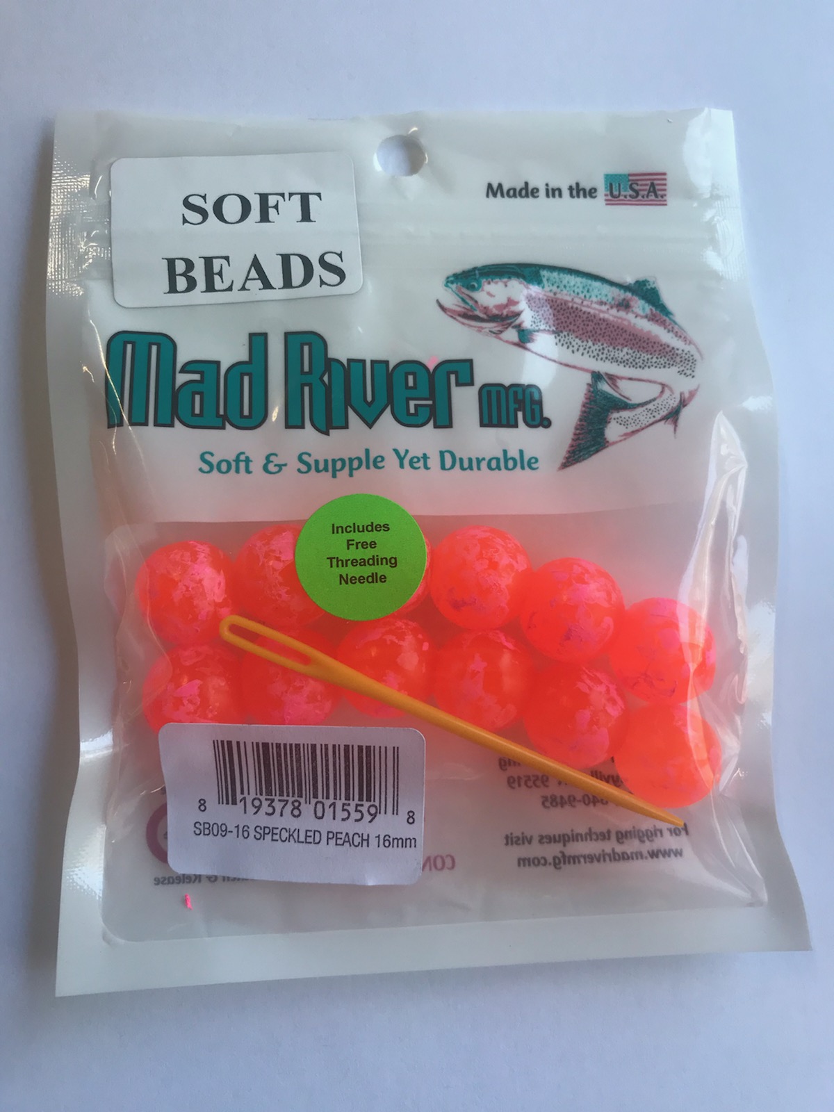Soft Beads, Speckled Peach