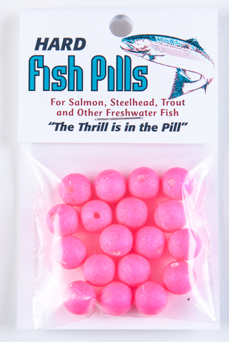 Hard Fish Pills/Floaties - Florescent Pink