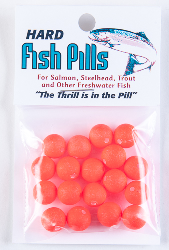 Hard Fish Pills/Floaties - Florescent Red