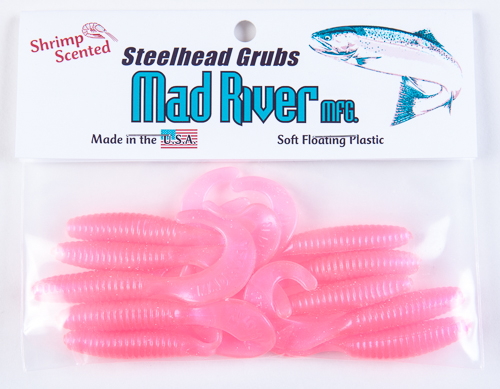 Steelhead Grubs: Florescent Pink 