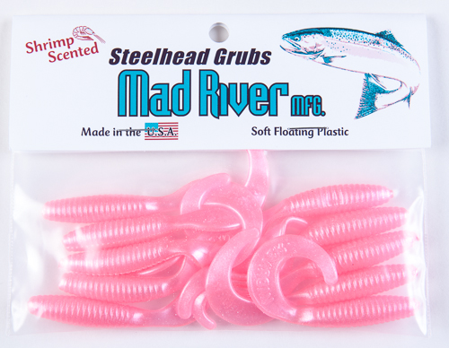 Steelhead Grubs: Pink Pearl