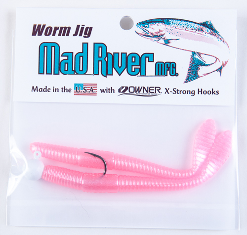 Worm Jigs: Pink Pearl
