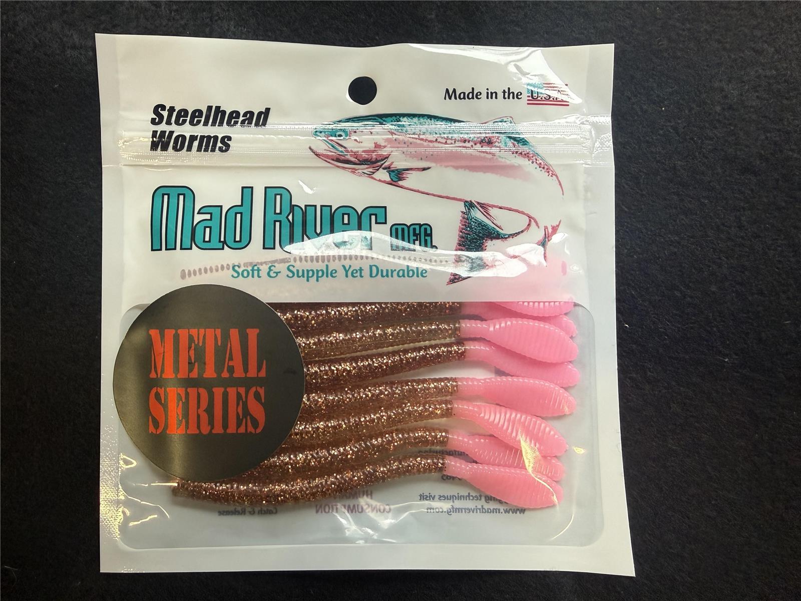 Metal Series Worms: Copper/Bubble Gum