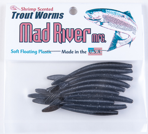 Trout Worms: Black Shad