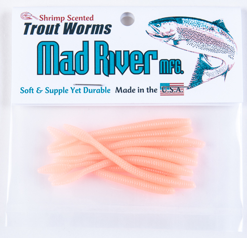 Trout Worms: Fluorescent Orange 